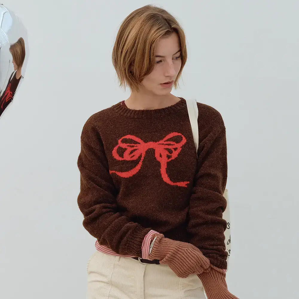 [모음전] 벤시몽 RIBBON JACQUARD KNIT - 3color